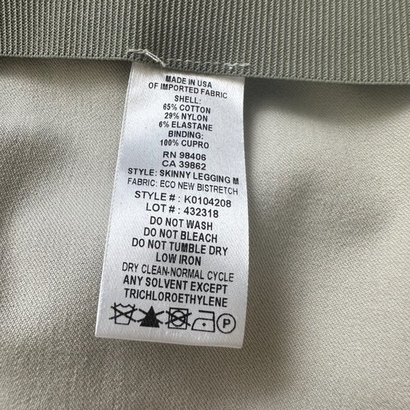 Theory Size 4 - Skinny Legging Eco Bi-Stretch in Hint of Green (limestone) - Picture 11 of 11
